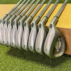 Callaway Big Bertha X-12 Irons 3-PW/SW Memphis "10" '98 Uniflex Steel Golf Set