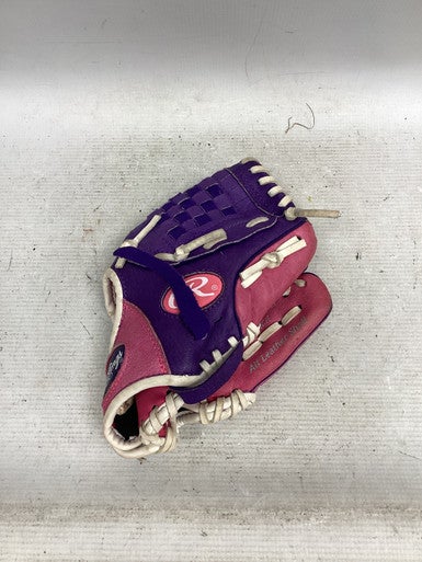 Used Rawlings HIGHLIGHT SERIES BB/SB Glove RH Throw Purple And Pink 10" 11851-S000041616