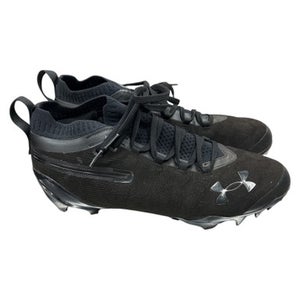Used Under Armour 6000074-001 Adult FB Cleats Black Senior 10 11862-S000092111