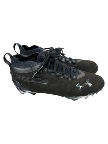 Used Under Armour 6000074-001 Adult FB Cleats Black Senior 10 11862-S000092111