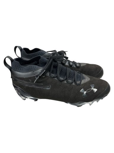 Used Under Armour 6000074-001 Adult FB Cleats Black Senior 10 11862-S000092111