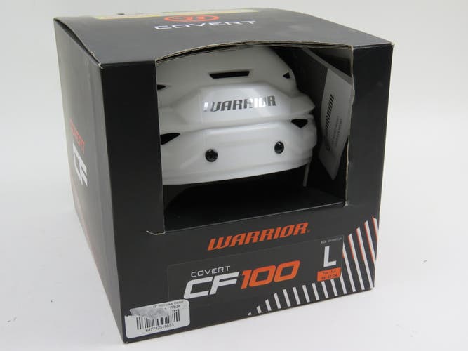 Warrior Covert CF100 Hockey Player Helmet White Senior Large NEW