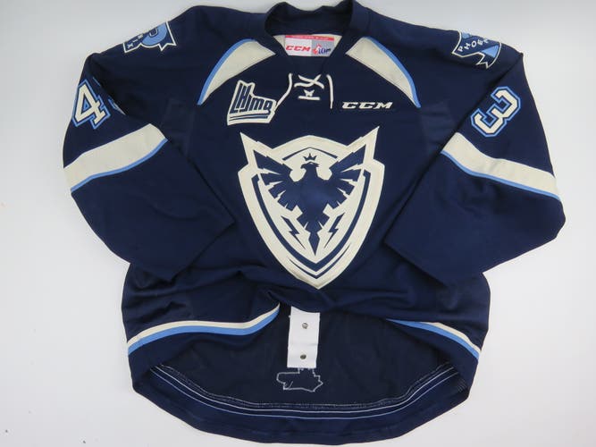 CCM Sherbrooke Phoenix QMJHL Game Worn Authentic Hockey Game Jersey CHL 56 #43