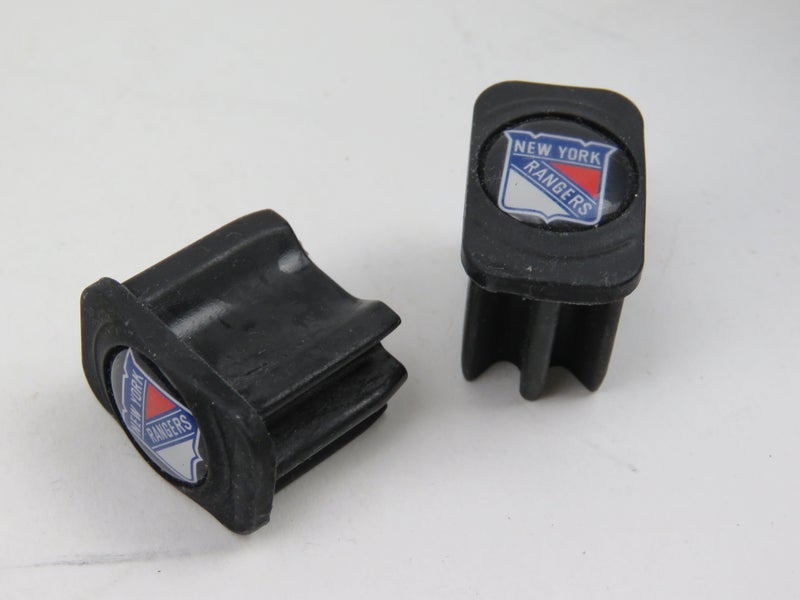 New York Rangers NHL Team Issued Pro Stock Hockey Stick End Cap (1 pair)