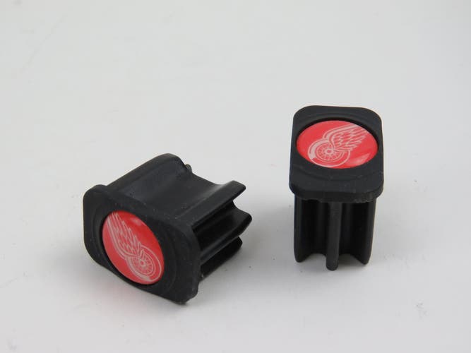 Detroit Red Wings NHL Team Issued Pro Stock Hockey Stick End Cap (1 pair)