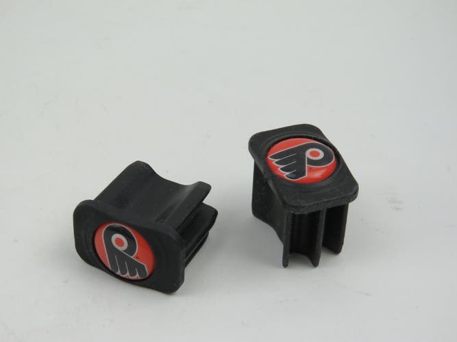 Philadelphia Flyers NHL Team Issued Pro Stock Hockey Stick End Cap (1 pair)