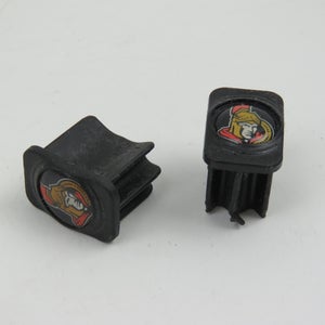 Ottawa Senators NHL Team Issued Pro Stock Hockey Stick End Cap (1 pair)