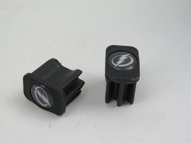 Tampa Bay Lightning NHL Team Issued Pro Stock Hockey Stick End Cap (1 pair)