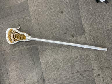 Used Warrior LACROSSE STICK Men Atk/Mid Complete Stick White 11614-S000228416