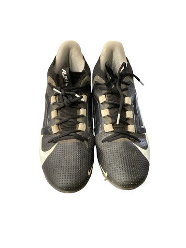Used Nike ALPHA Adult FB Cleats Black Senior 11 11760-S000086134