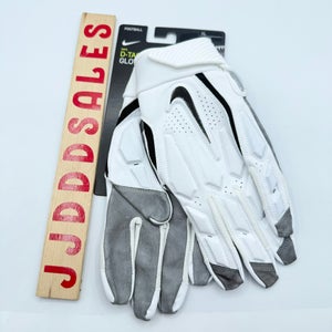 Nike D-Tack 6.0 Lineman NFL Football Gloves White Black PGF946-184 Men’s Sz XL

New With Tags