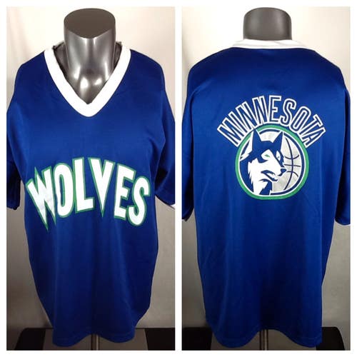 Vintage Minnesota Timberwolves Warm Up Shooting Jersey (XL) Park Anthony Blue