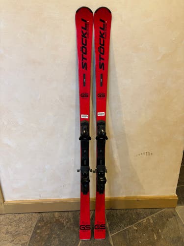 2025 Stockli Laser GS skis with Integrated Salomon Bindings 175cm