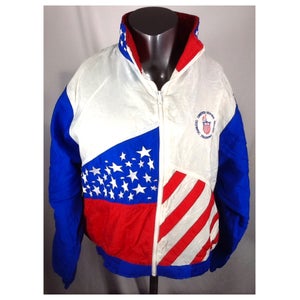 Vintage USA Olympic Training Center Windbreaker (Med) Zip Up Jacket Atlanta