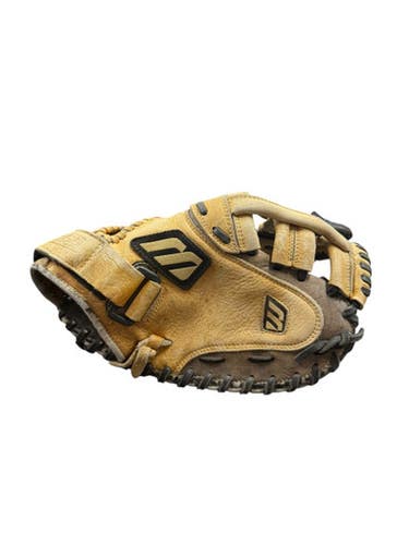 Used Mizuno Franchise MZS40 34 RH Throw Catchers Mitt - Black And Natural 11835-S000202935