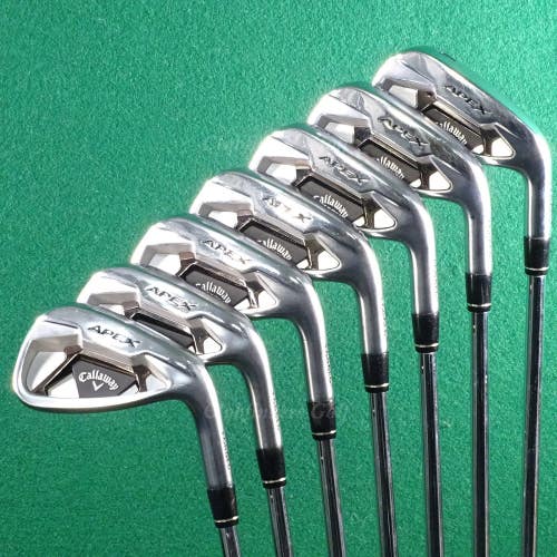 Callaway Apex 21 Forged 4-PW Iron Set TT Elevate 105 VSS Pro Steel Stiff