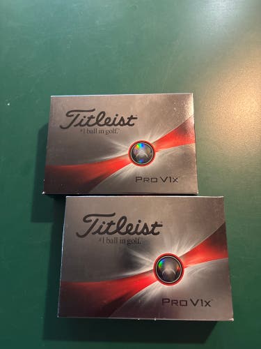 Titleist Pro V1x Balls 24 Pack (2 Dozen) (New)