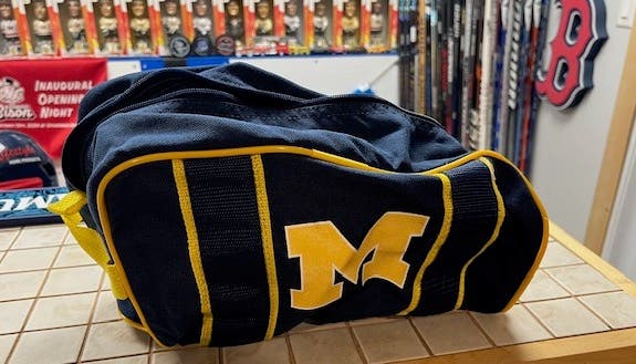 Michigan Wolverines Hockey Pro Stock Toiletry Bag Tape Bag - 4orte
