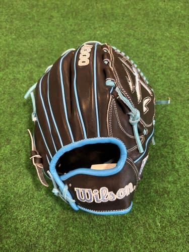 Black & Blue Wilson A2000 B23 Pro Stock RH Pitcher's Baseball Glove 12" (New)