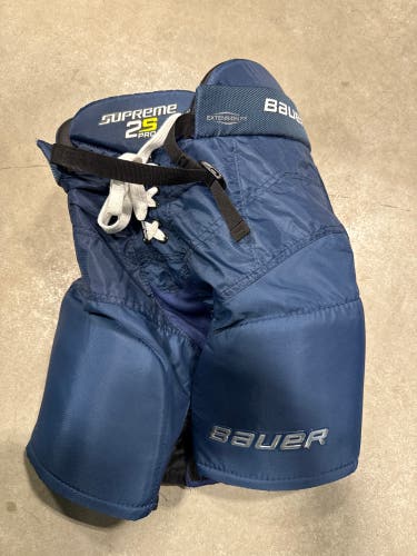 Navy Blue Bauer Supreme 2S Pro Hockey Pants (Used) | Youth Large