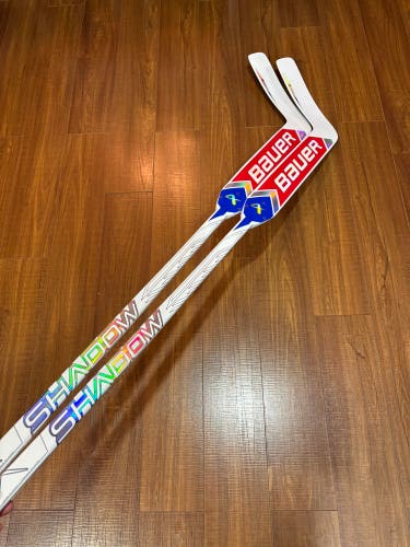 2 pack - Bauer Supreme Shadow Regular Goalie Stick 26" Paddle Pro Stock (New)