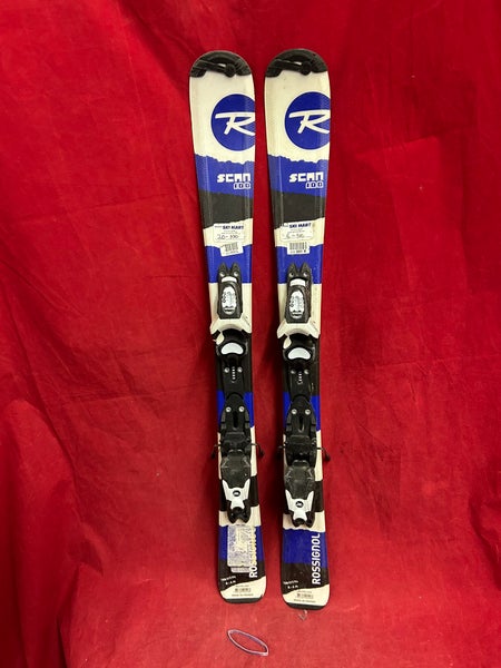 Rossignol Scan Jr 100 cm All Mountain Skis With Bindings (Used) binding range: 290-210mm