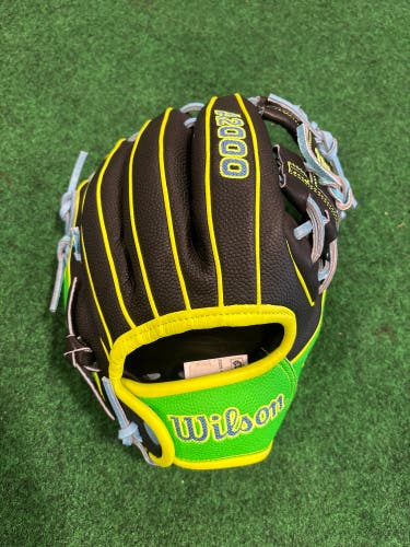 Black Green & Blue Wilson A2000 PF88 Superskin RH Infield Baseball Glove 11.25" (New)