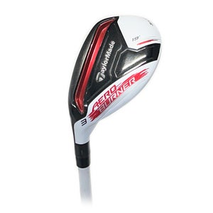 LH TaylorMade Aero Burner 19* 3 Hybrid/Rescue Matrix Speed RUL-Z Stiff Flex