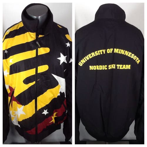 University of Minnesota Nordic Ski Team Jacket (Large) Full Zip VO Max Gophers