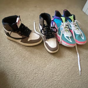 Jordan Sneaker Bundle – Travis Scott x Air Jordan 1 Retro High OG “Mocha” + Jordan Tatum 1 | US 6.5