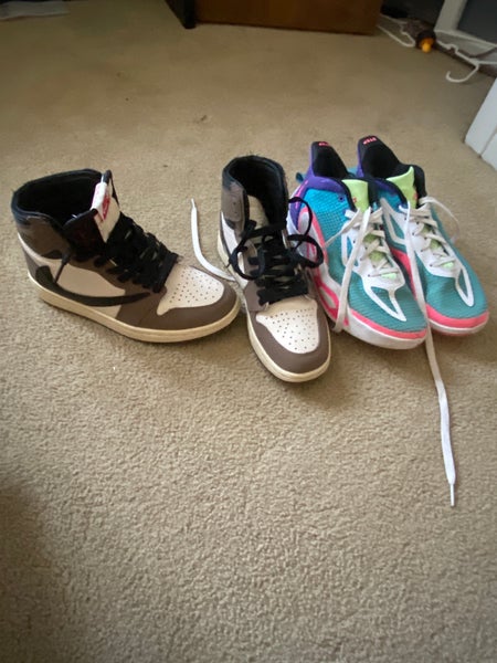 Jordan Sneaker Bundle – Travis Scott x Air Jordan 1 Retro High OG “Mocha” + Jordan Tatum 1 | US 6.5