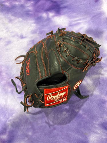 Black Rawlings R9 RH Catcher's Baseball Glove 32" (Used)