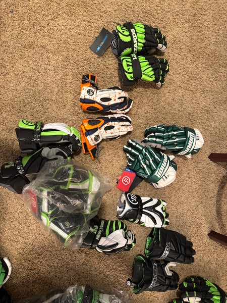Warrior and Maverick Lacrosse Gloves