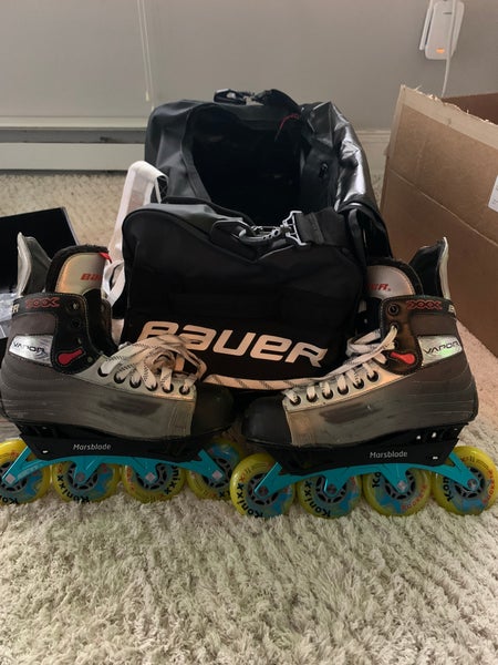 Bauer vapor xxx skate with marsblade R1 roller chassis
