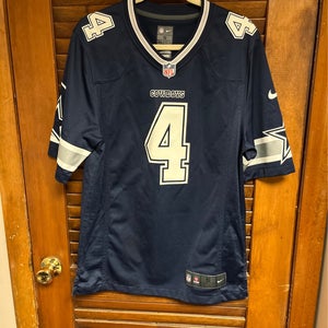 Dak Prescott Blue Small Men's Nike On field Official NFL Players Jersey (New)