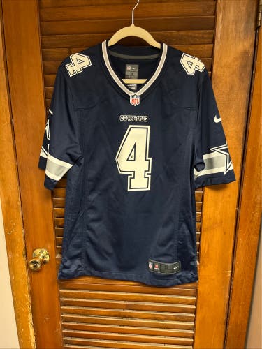 Dak Prescott Blue Small Men's Nike On field Official NFL Players Jersey (New)