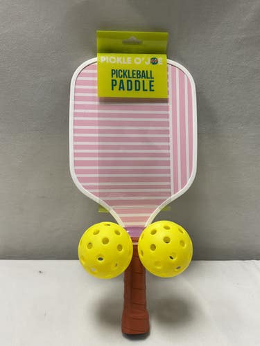 Used PICKLE O JOE PADDLE 2 BALLS Pickleball Racquet Pink 11490-S000267951