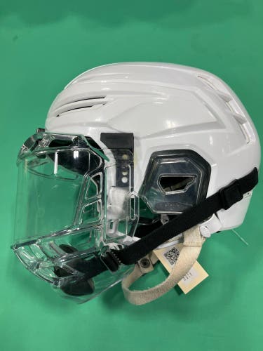 White Medium Warrior Alpha One Pro Helmet (Used)