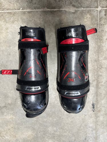 Intermediate Bauer Vapor 1X Lite 13" Shin Pads (Used) with aerolite 2.0