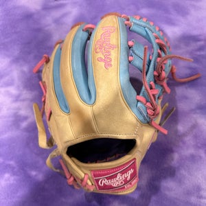 Brown Rawlings Heart of the Hide RH Infield Baseball Glove 11.5" (Used)