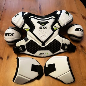 Medium/Large Youth STX Cell V Shoulder Pads (Used)