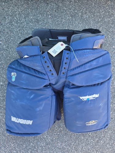 Blue Senior Large Vaughn Velocity VE8 Pro Carbon Hockey Goalie Pants (Used)
