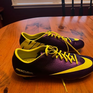 Purple Men's Size M 11.0 (W 12.0) Nike Mercurial Vapor IX Cleats (Used)