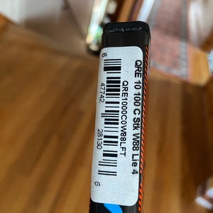 Senior Warrior Covert QRE 10 Left Hand Hockey Stick W88 100 Flex (New)