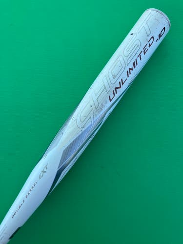 White 2023 Easton Ghost Unlimited Composite Bat (-10) Composite 21 oz 31" (Used)