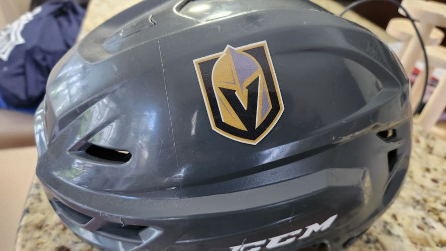 Medium CCM Tacks 310 Helmet Vegas Jr Golden Knights USED