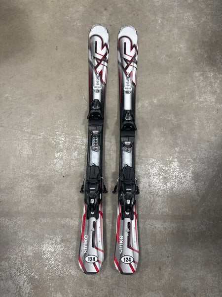 K2 Strike 124 cm Skis With Marker M2 10 Quikclik GW Bindings (Used)