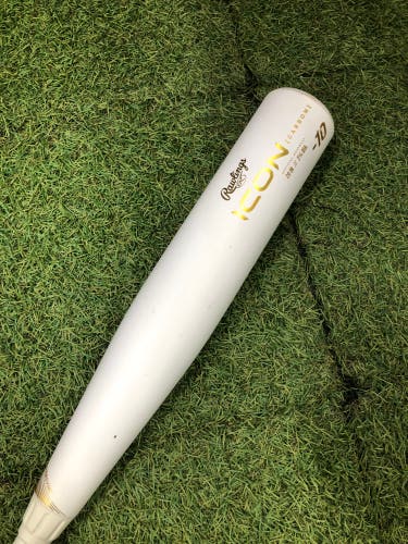 2024 Rawlings Icon Composite Bat USSSA Certified (-10) Composite 19 oz 29" (Used)