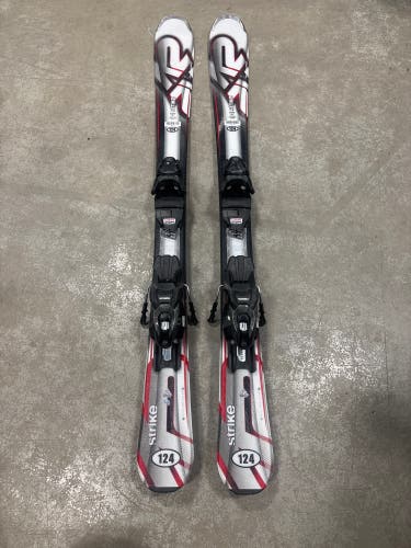 K2 Strike 124 cm Skis With Marker M2 10 Quikclik GW Bindings (Used)