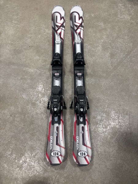K2 Strike 124 cm Skis With Marker M2 10 Quikclik GW Bindings (Used)